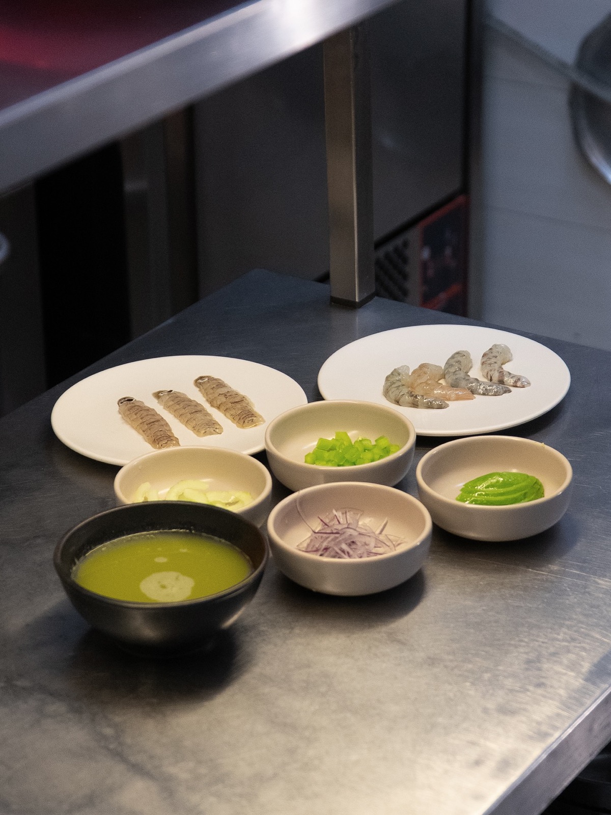 La cucina di Opera in preparazione